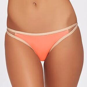 L*Space Sorbet Titanium Piped Bottom in Classic Cut Crossover Strap Size Small